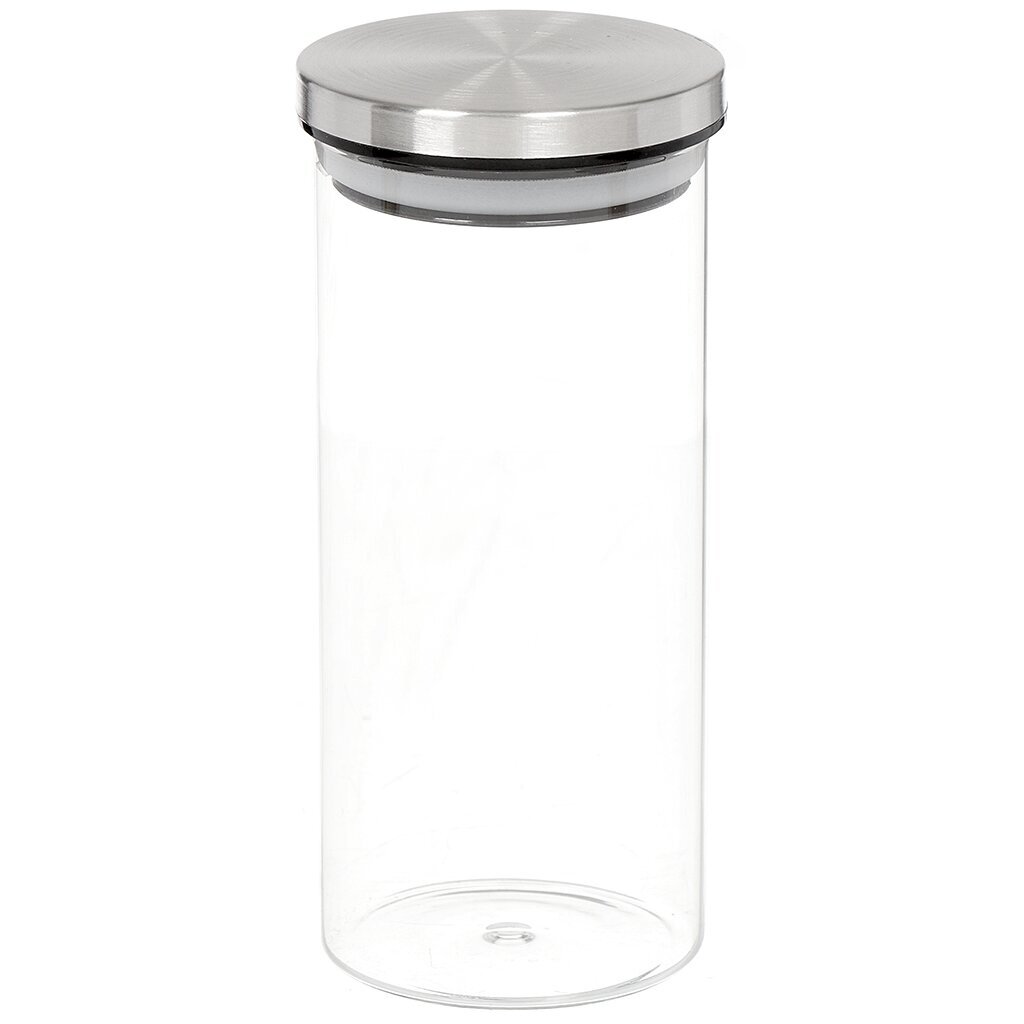 Банка для сыпучих продуктов, стекло, 0.75 л, 17 см, с крышкой, Mallony, Oceano, 004457