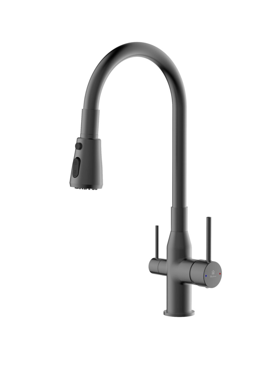 Смеситель для кухни, Diadonna, гибкий излив, с картриджем, с подключением к фильтру, D49-19053QH