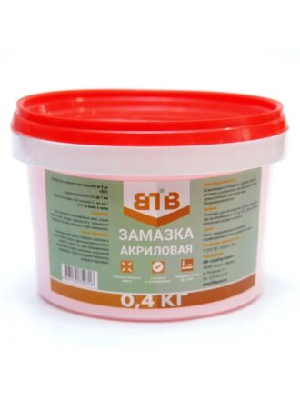 Замазка ВТВ, акриловая, 0.4 кг