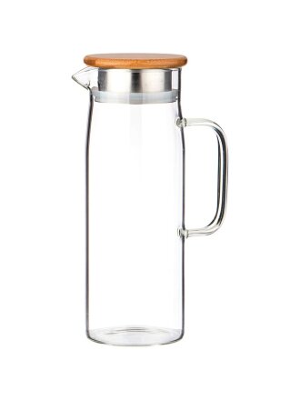 Кувшин стекло, 1.2 л, с крышкой, Agness, Native, 250-139