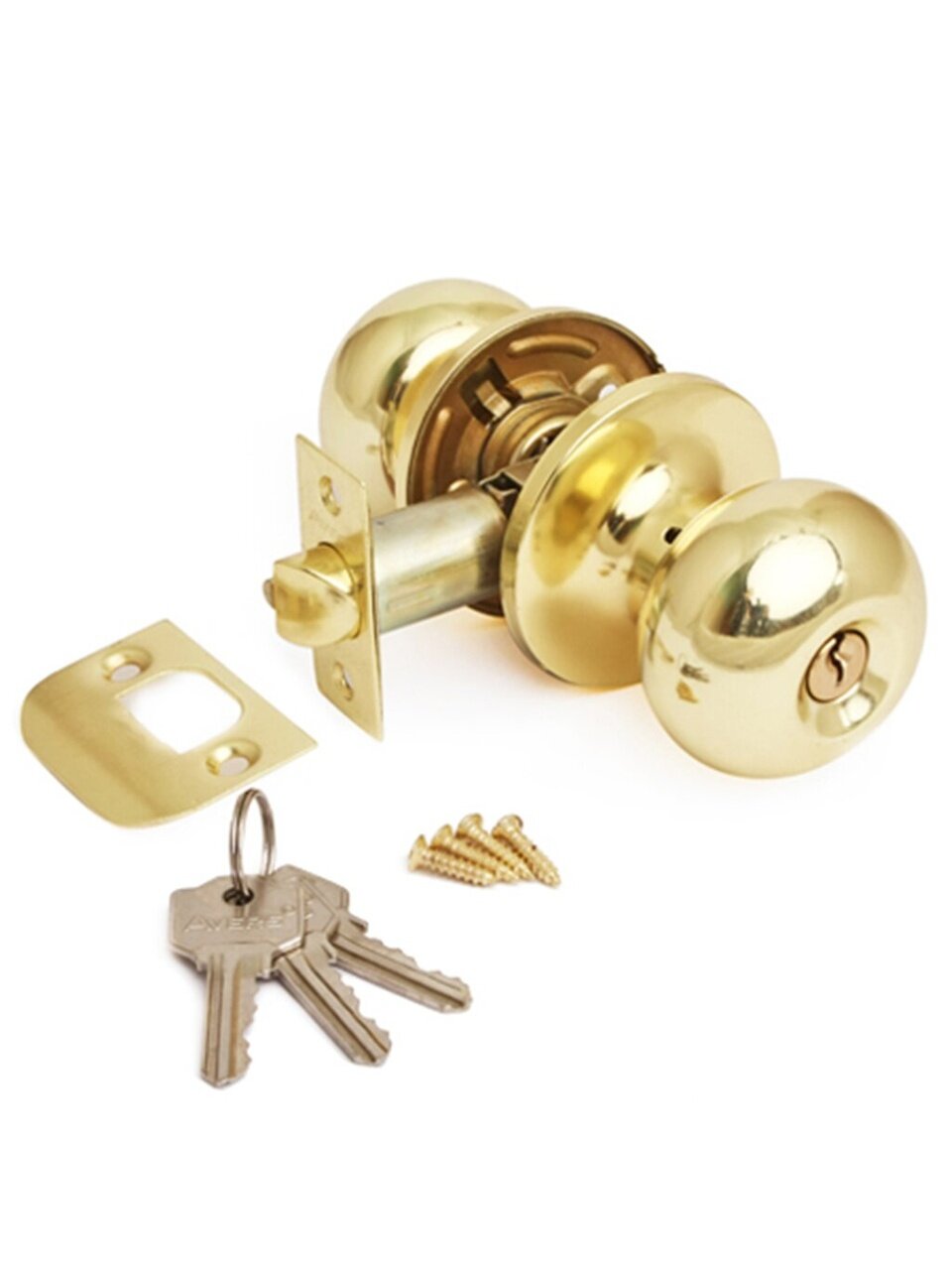 Защелка Avers, 6082-01-G, ключ/фиксатор, золото, сталь