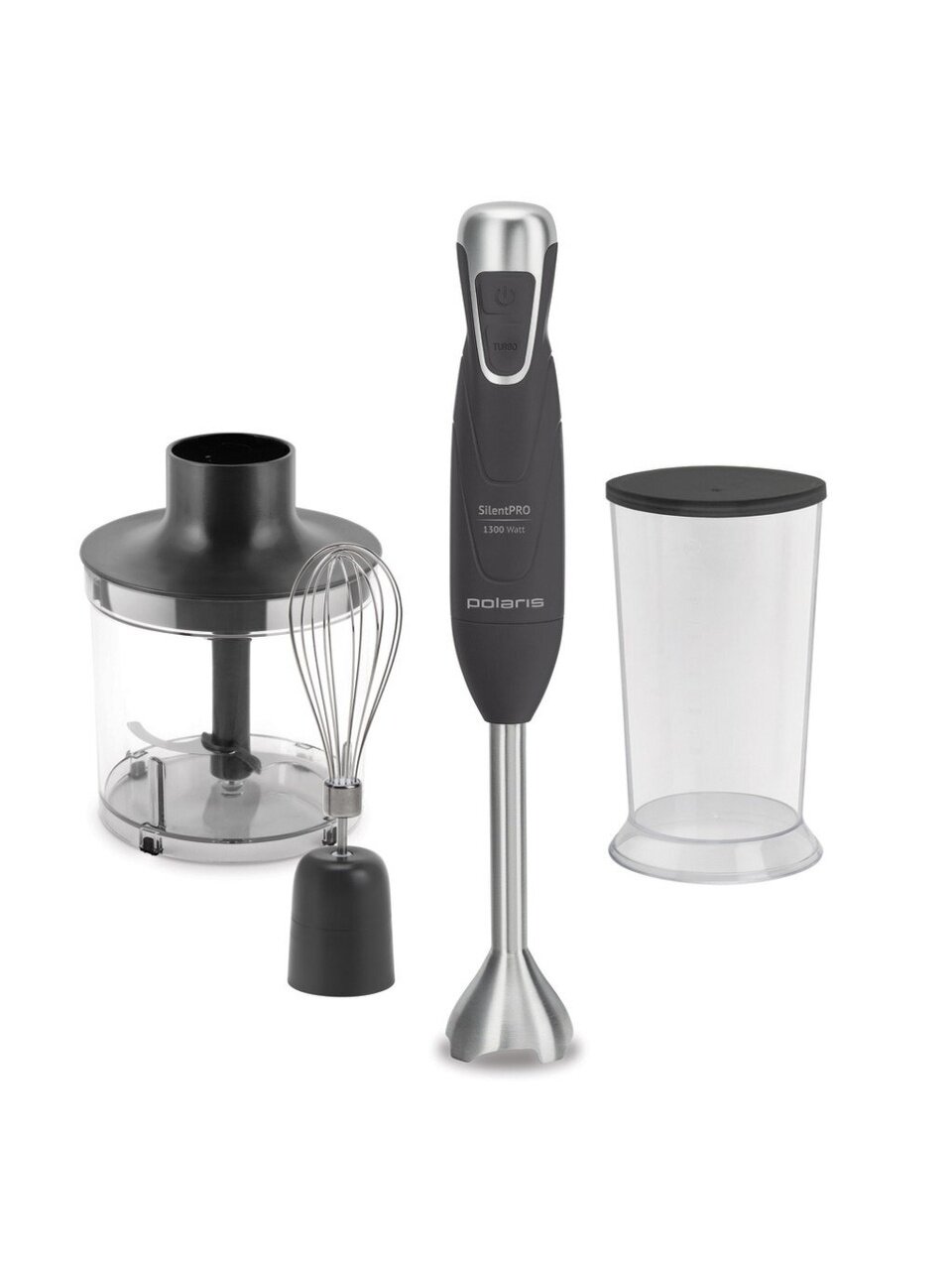Блендер погружной 1300 Вт, 2 скорости, турбо режим, Polaris, PHB 1384 Silent
