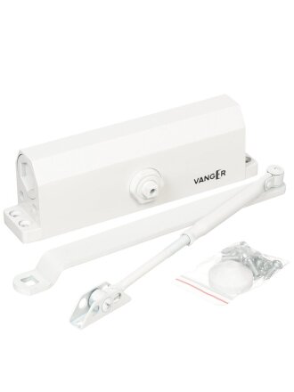 Доводчик дверной Vanger, DC-180-W, -40°C + 60°C °C, 180 кг, белый, 26418