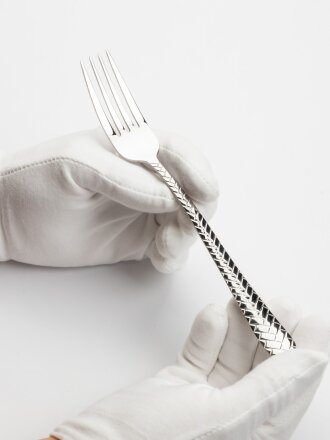 Вилка нержавеющая сталь, 3 предмета, столовая, Daniks, Plait