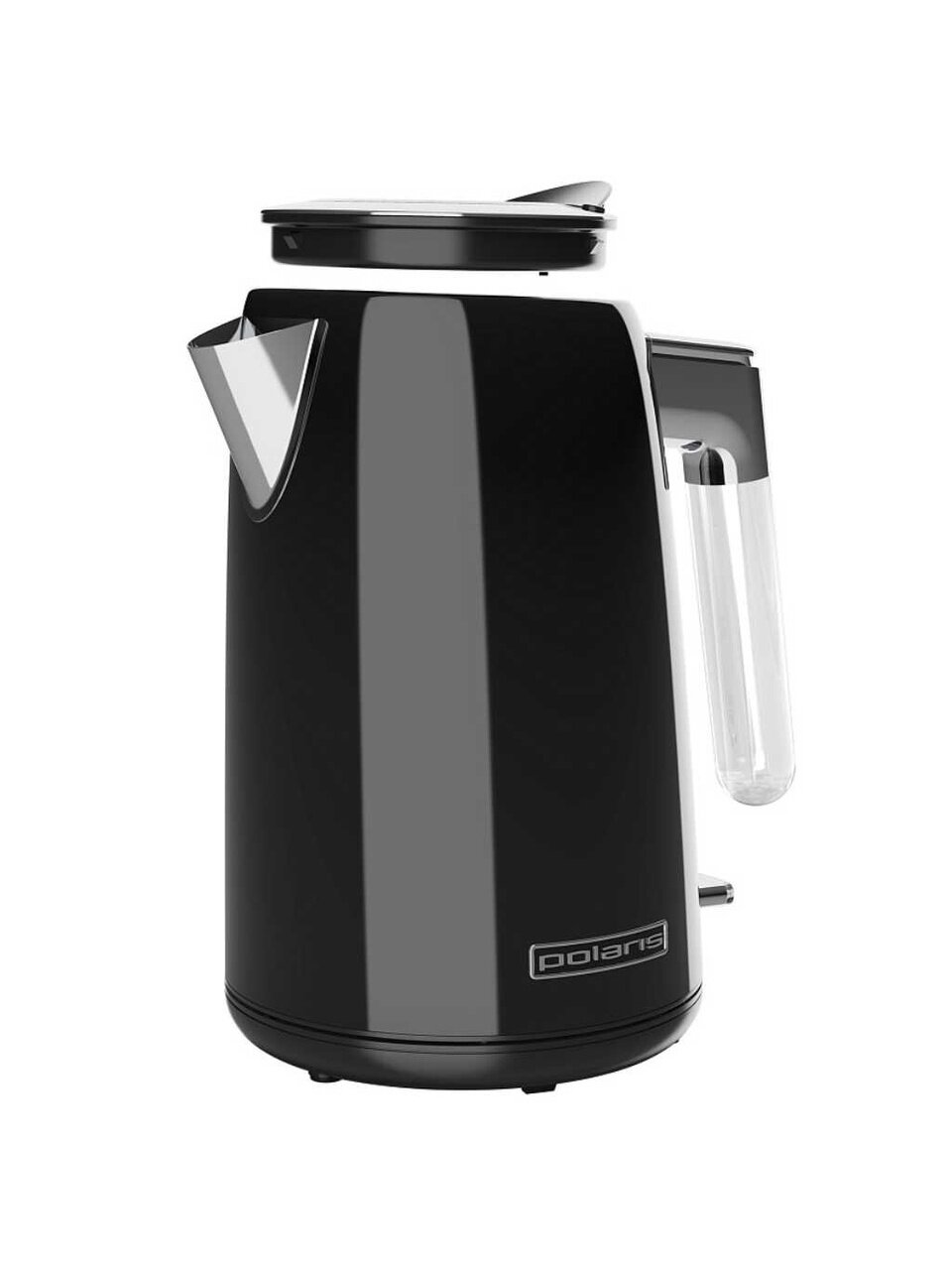 Чайник электрический Polaris, PWK 1746CA, черный, 1.7 л, 2200 Вт, скрытый нагревательный элемент, нержавеющая сталь, пластик