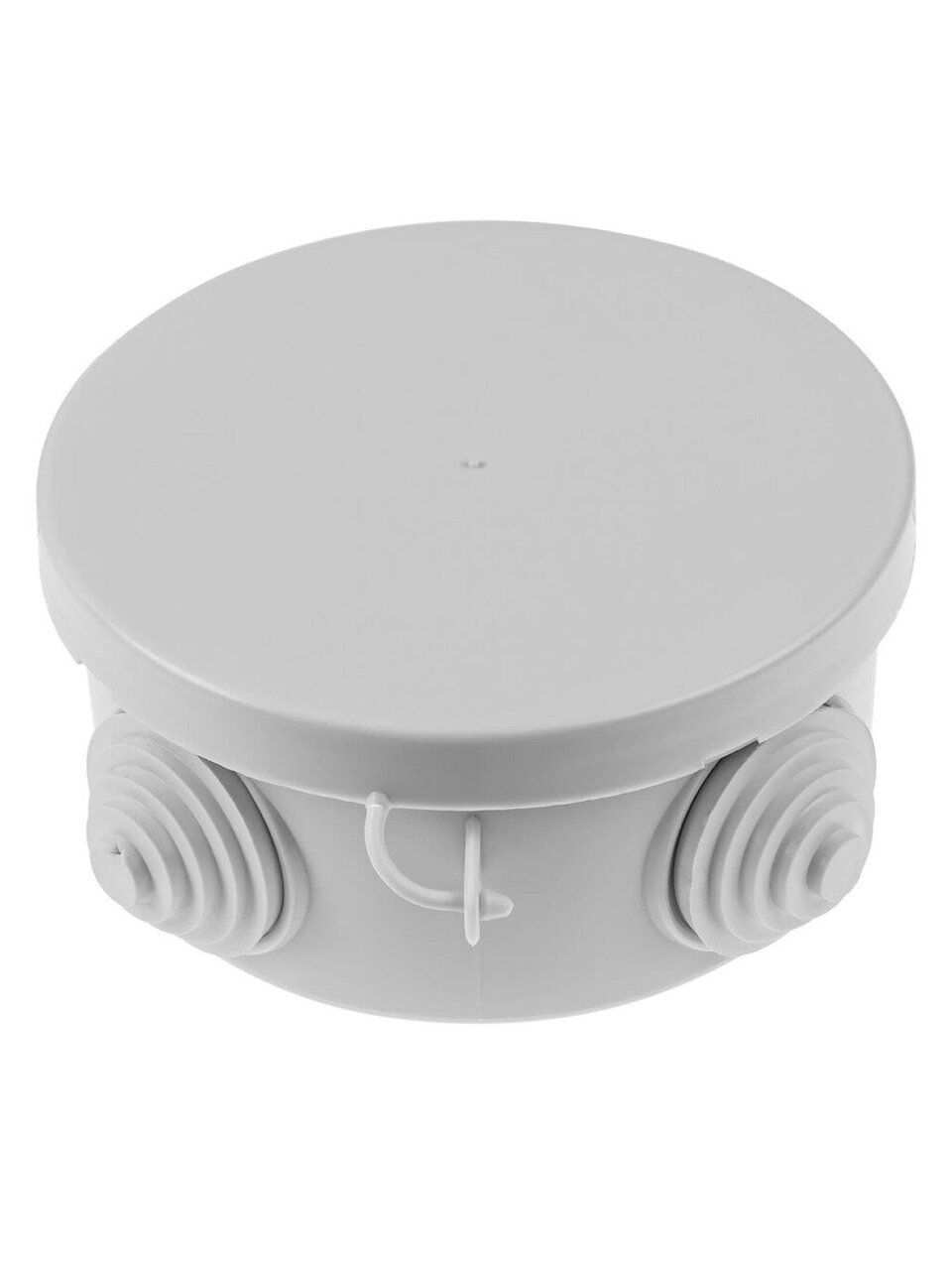 Коробка распаячная, пластик, открытая, диаметр 85х40 мм, TDM Electric, ОП, крышка, 4 входа, IP54, SQ1401-0102