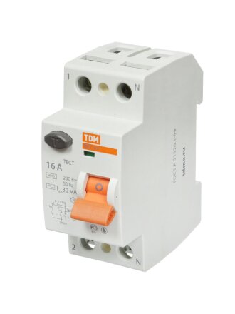 Устройство защитного отключения TDM Electric, ВД1-63, 2 полюса, 16 А, 30 мА, sq0203-0004