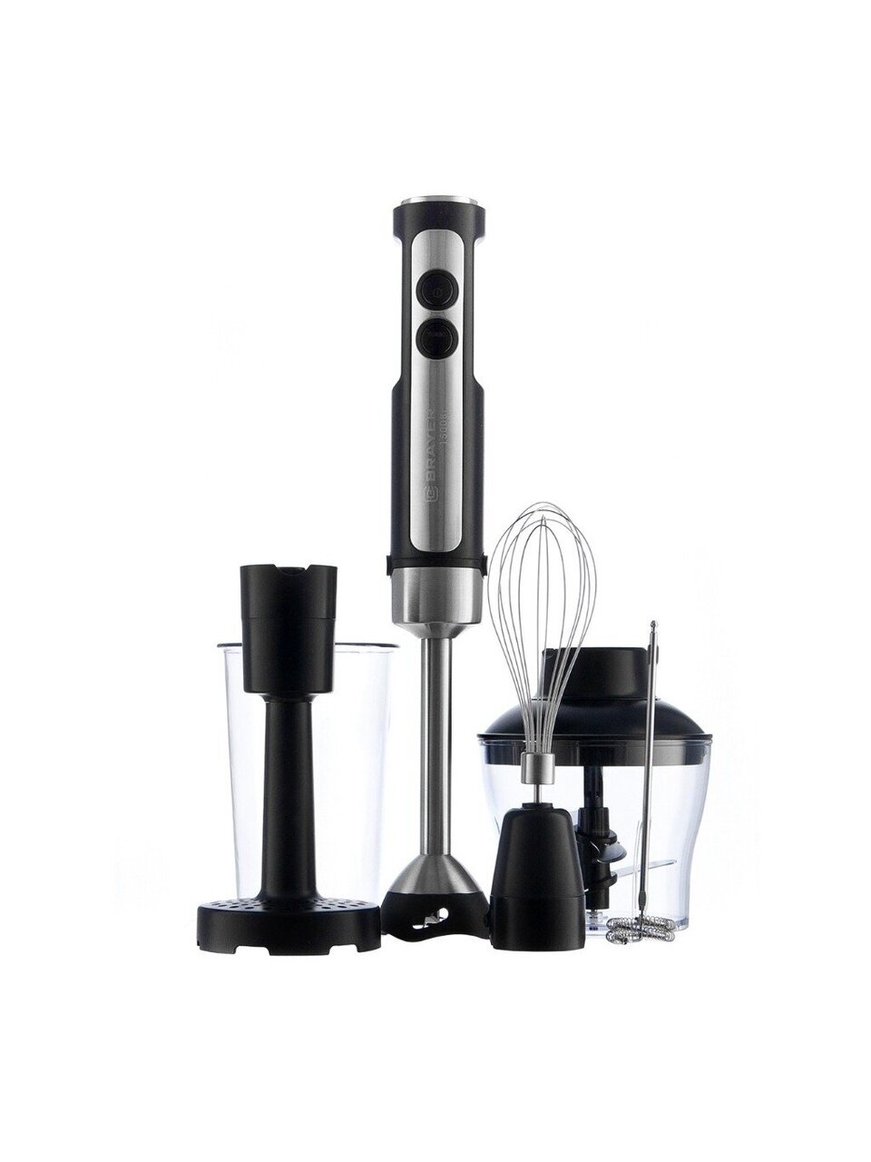 Блендер погружной 1500 Вт, 15 скоростей, турбо режим, Brayer, BR1256