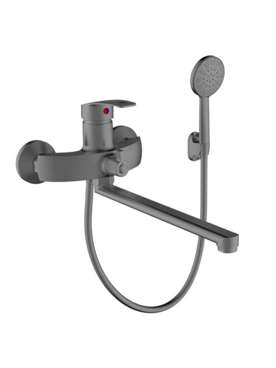 Смеситель для ванны, Эверест, с картриджем, брезентово-серый, B22-21219