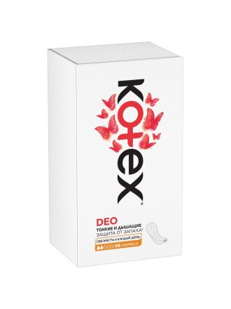Прокладки женские Kotex, Normal Deo, ежедневные, 56 шт, 9425995