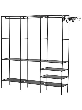 Вешалка-стойка 160х36х170 см, полка для обуви, 30 кг, 107294, 3 секции