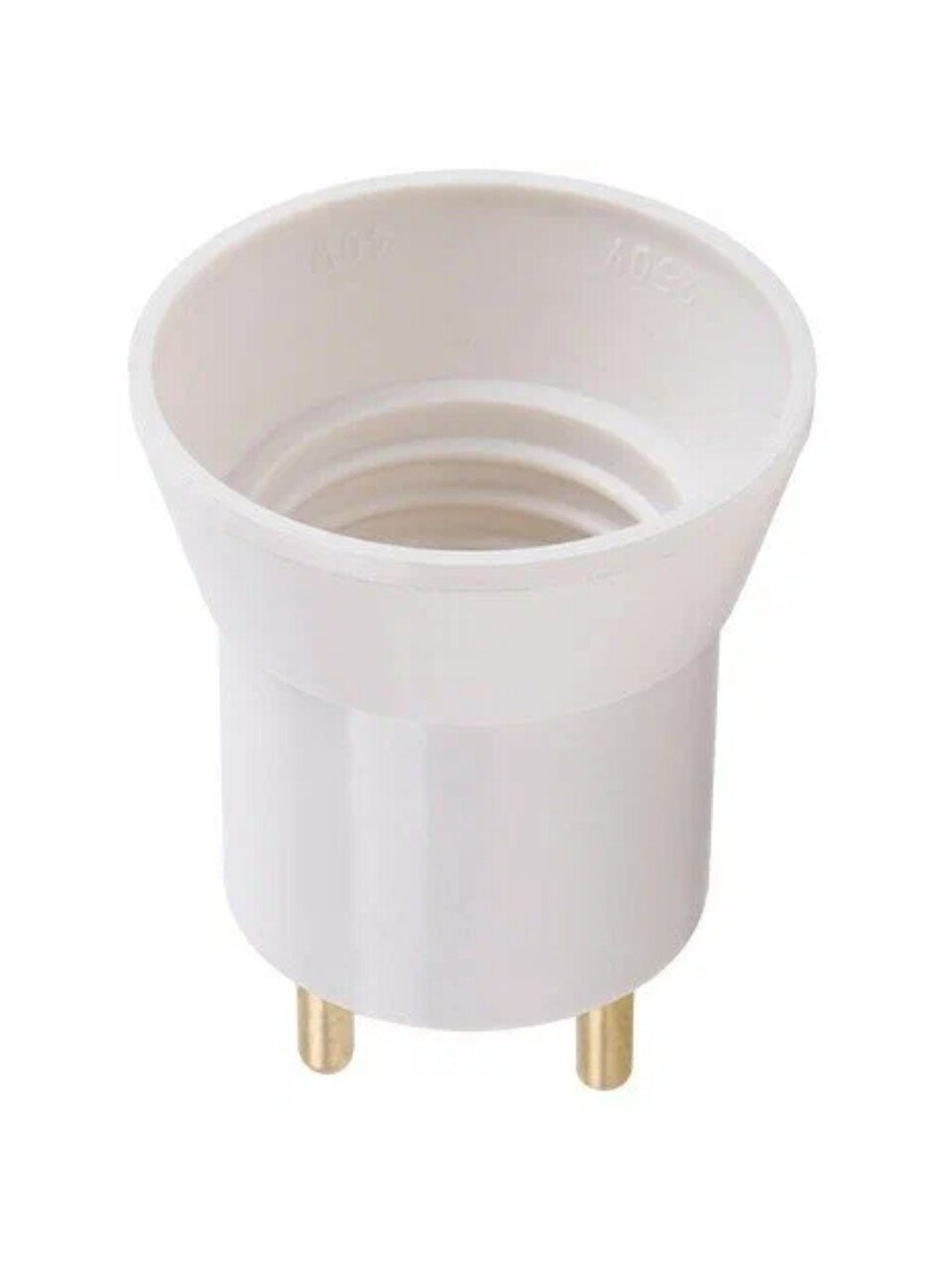 Переходник E27, вилка-патрон, белый, Ecola, Base, APU27WEAY