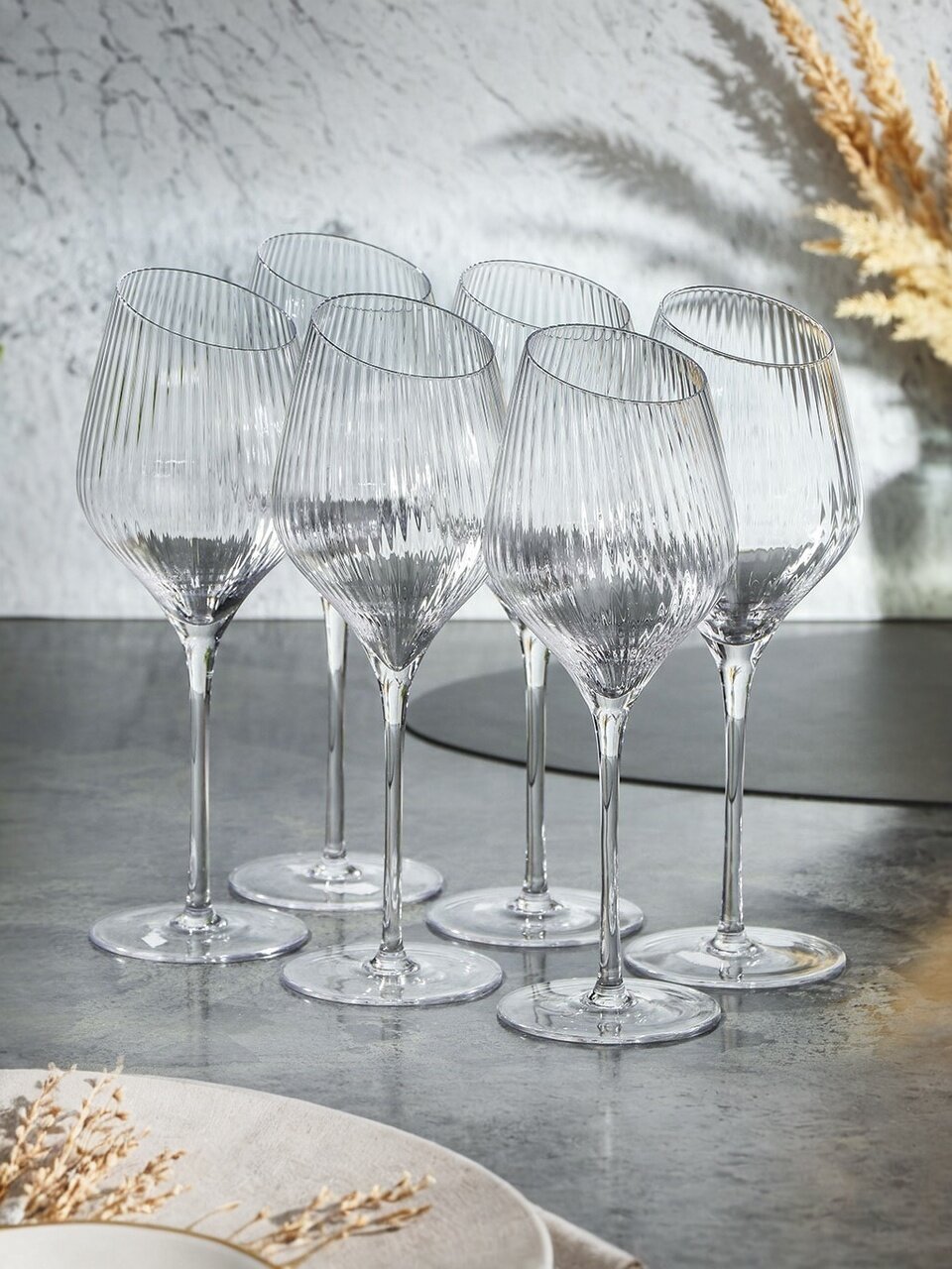 Бокал для вина, 420 мл, стекло, 6 шт, Fusion, B060735