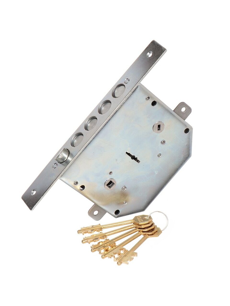 Замок врезной КЛАСС -  GSSM-012, 2265, без ручки, сувальдный, левый, хром