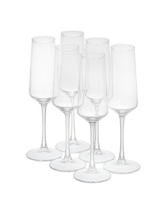 Набор бокалов для шампанского, 250 мл, стекло, 6 шт, Y6-10170