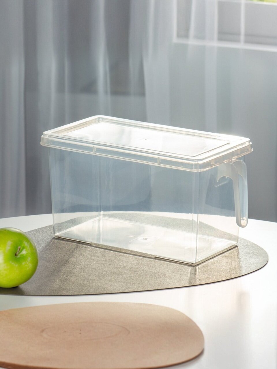 Контейнер для холодильника, пластик, 29х15х15.5 см, с ручкой, Y4-9275