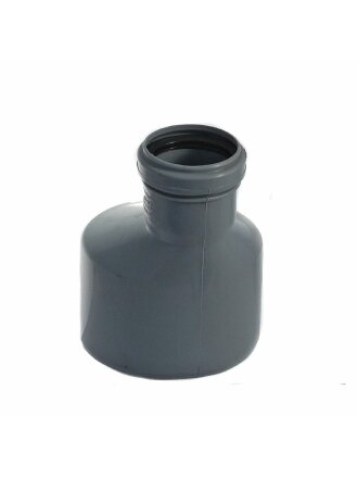 Редукция канализационная эксцентриковая, 110х75 мм, РосТурПласт, серая, 36424