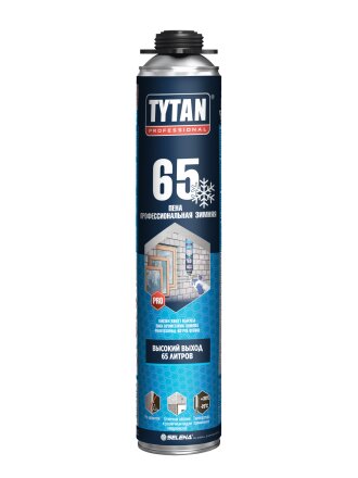 Пена монтажная Tytan, 65, профессиональная, 65 л, 750 мл, зимняя, 96443/16975