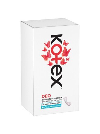 Прокладки женские Kotex, Super Slim Deo, ежедневные, 56 шт