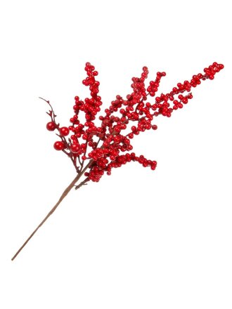 Ветка декоративная 57 см, искусственная, с ягодами, Y4-9505