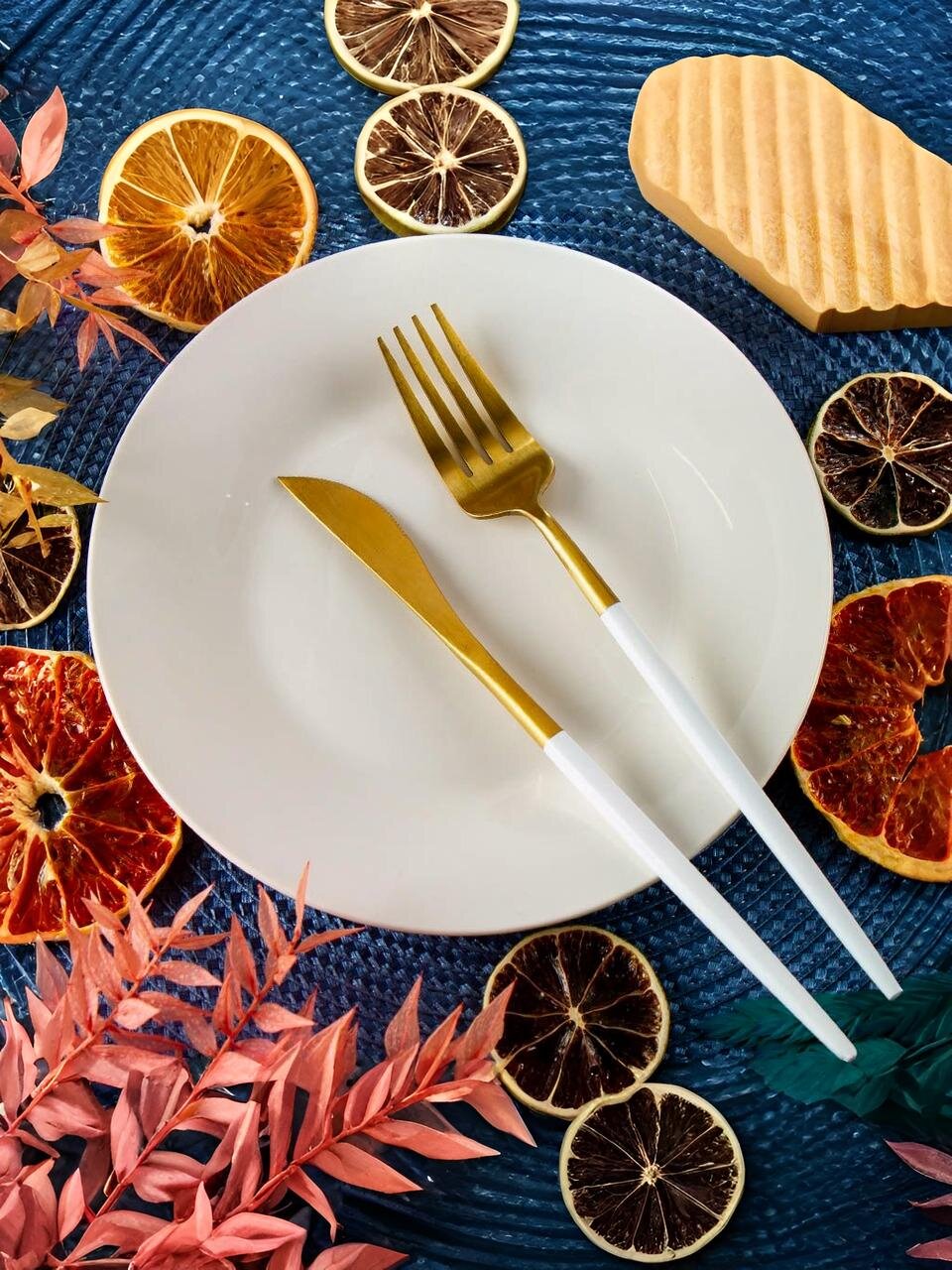 Тарелка десертная, керамика, 19 см, круглая, Белый, Daniks