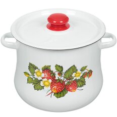 Кастрюля эмалированная сталь, 5.5 л, с крышкой, крышка сталь, Сибирские товары, С2517.3, в ассортименте Кастрюля эмалированная сталь, 5.5 л, с крышкой, крышка сталь, Сибирские товары, С2517.3, в ассортименте