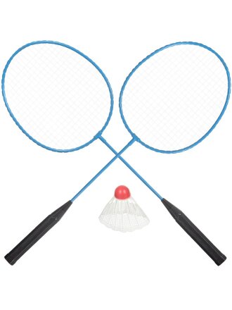 Набор для бадминтона 3 шт, 2 ракетки, 1 волан, пластмасса, металл, сетка, в ассортименте, 323114