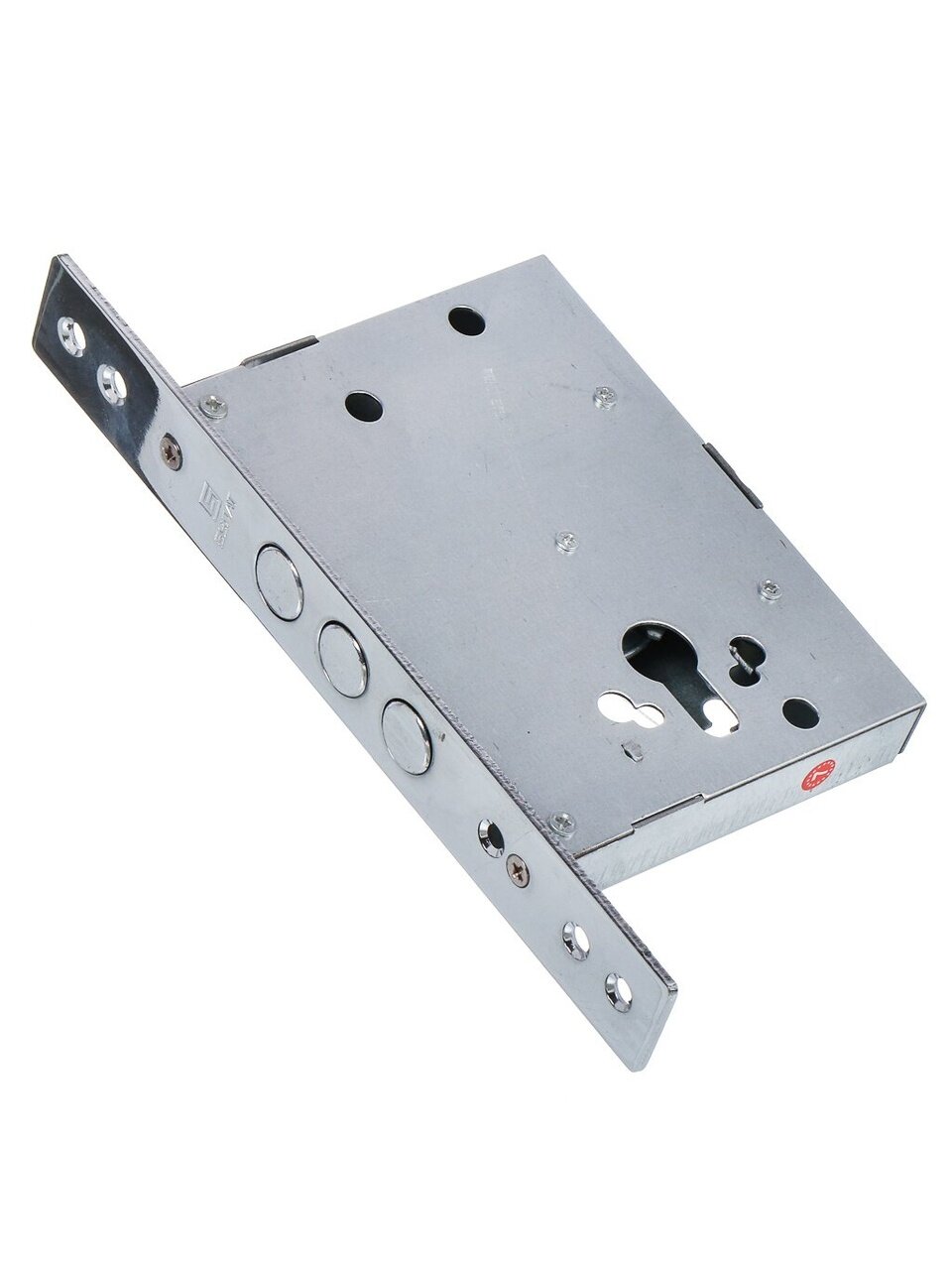 Замок врезной Булат, ЗВ1-3(16).60.00.08 Profi, 14 937, без ручки, цилиндровый, универсальный, для металлических дверей, хром