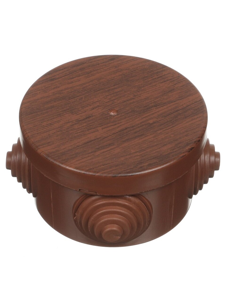 Коробка распаячная, открытая, диаметр 65х40 мм, TDM Electric, с крышкой, 4 входа, бук, IP54, SQ1401-0601