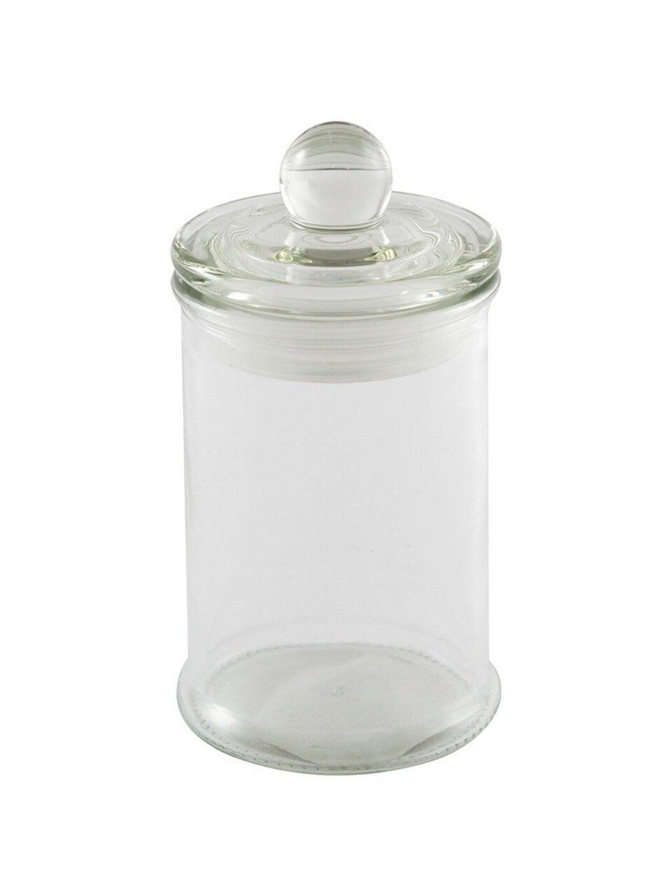 Банка для сыпучих продуктов, стекло, 0.15 л, 6.2х6.2х11.5 см, с крышкой, Mallony, Banca, 003599