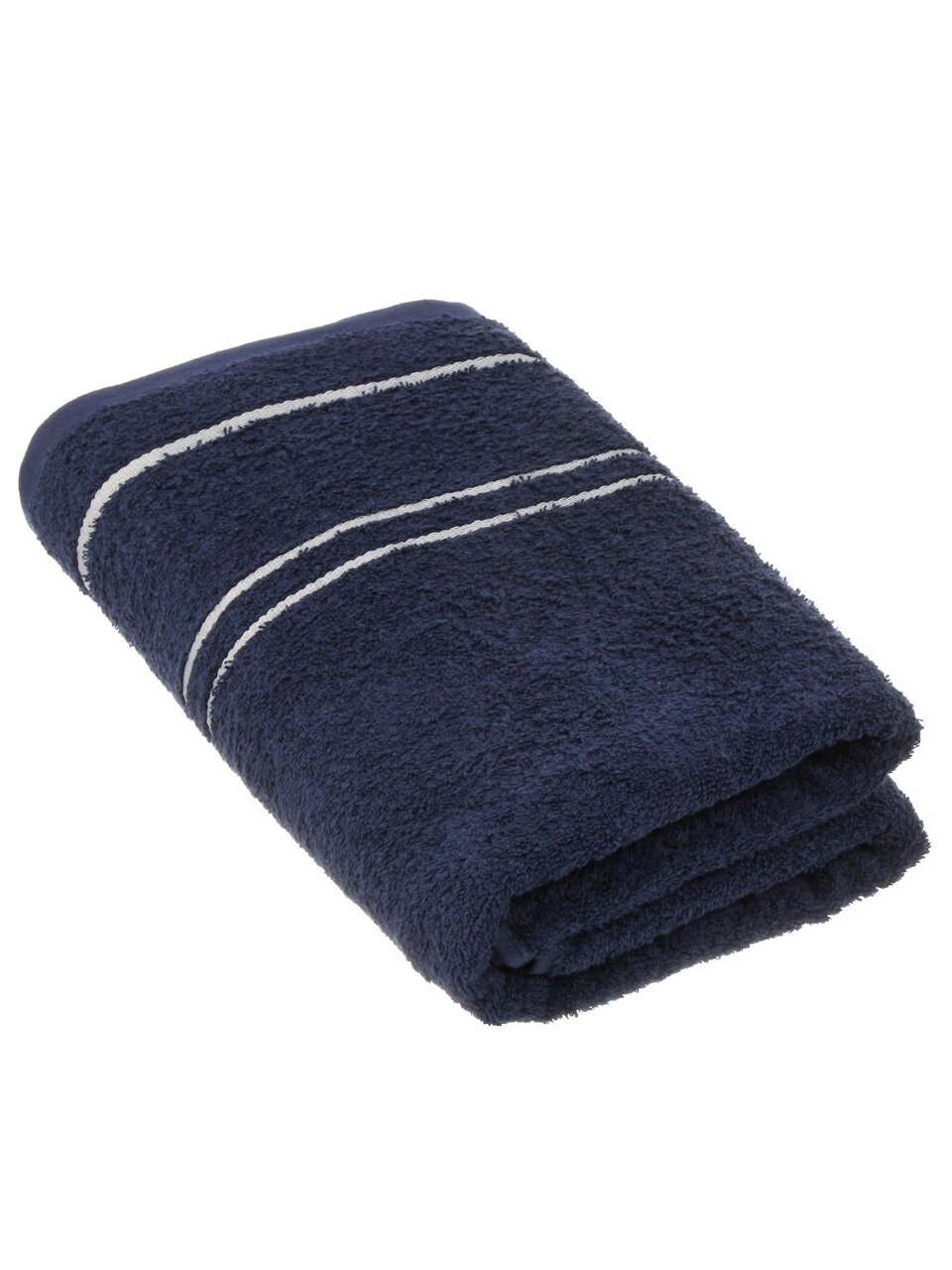 Полотенце банное 70х140 см, 100% хлопок, 420 г/м2, Азия, Silvano, синее, Узбекистан