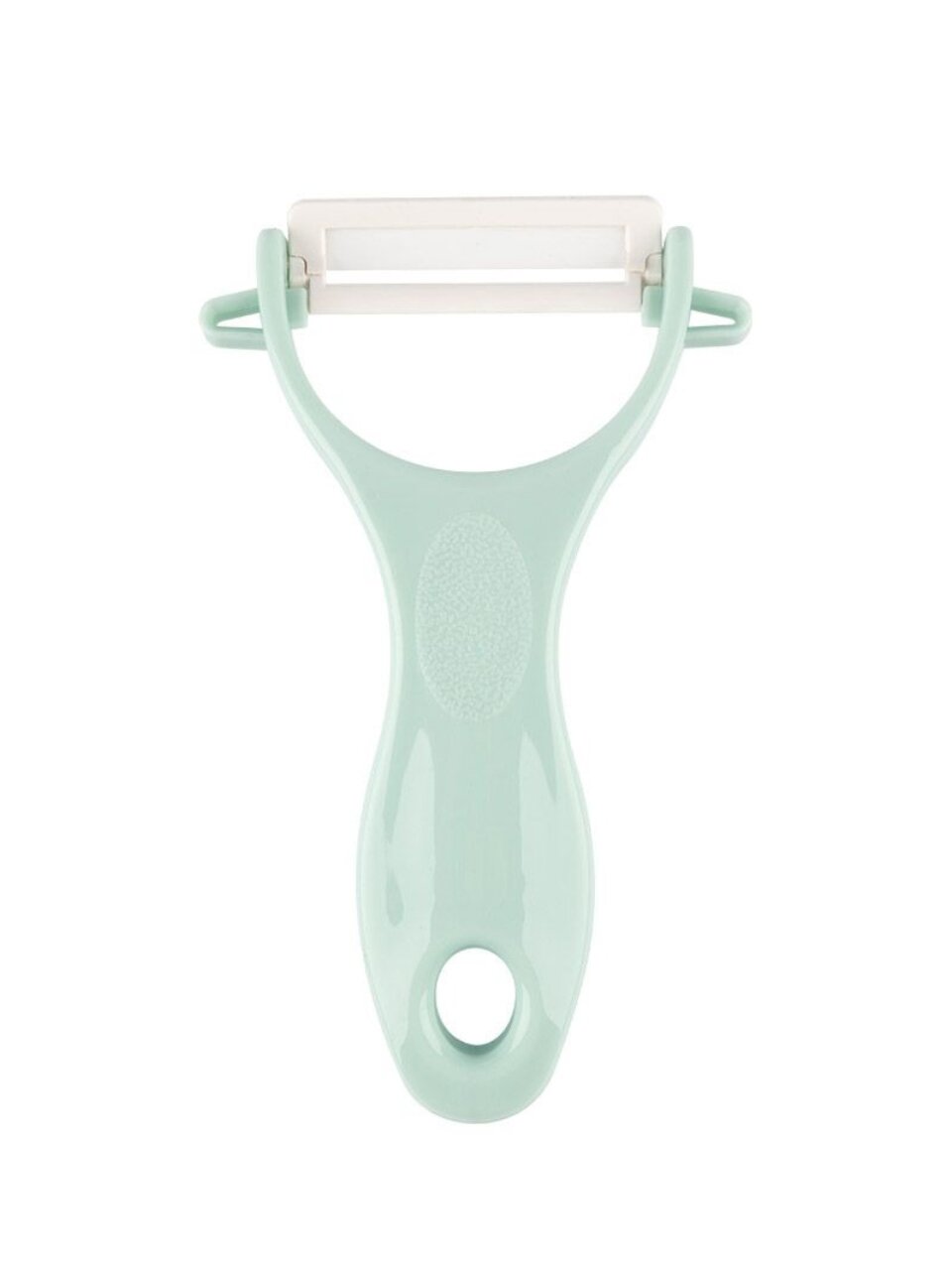 Овощечистка керамика, 13.8 см, рукоятка пластик, Mallony, Mentolo, 103620