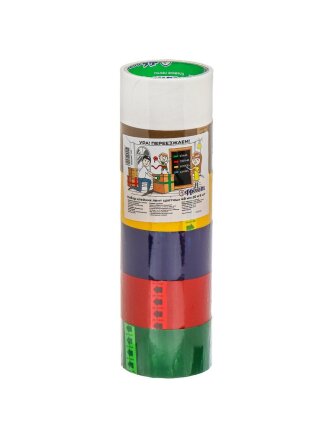 Клейкая лента 48 мм, разноцветная, 20 м, Фрегат, 6 шт, Н48206Ц
