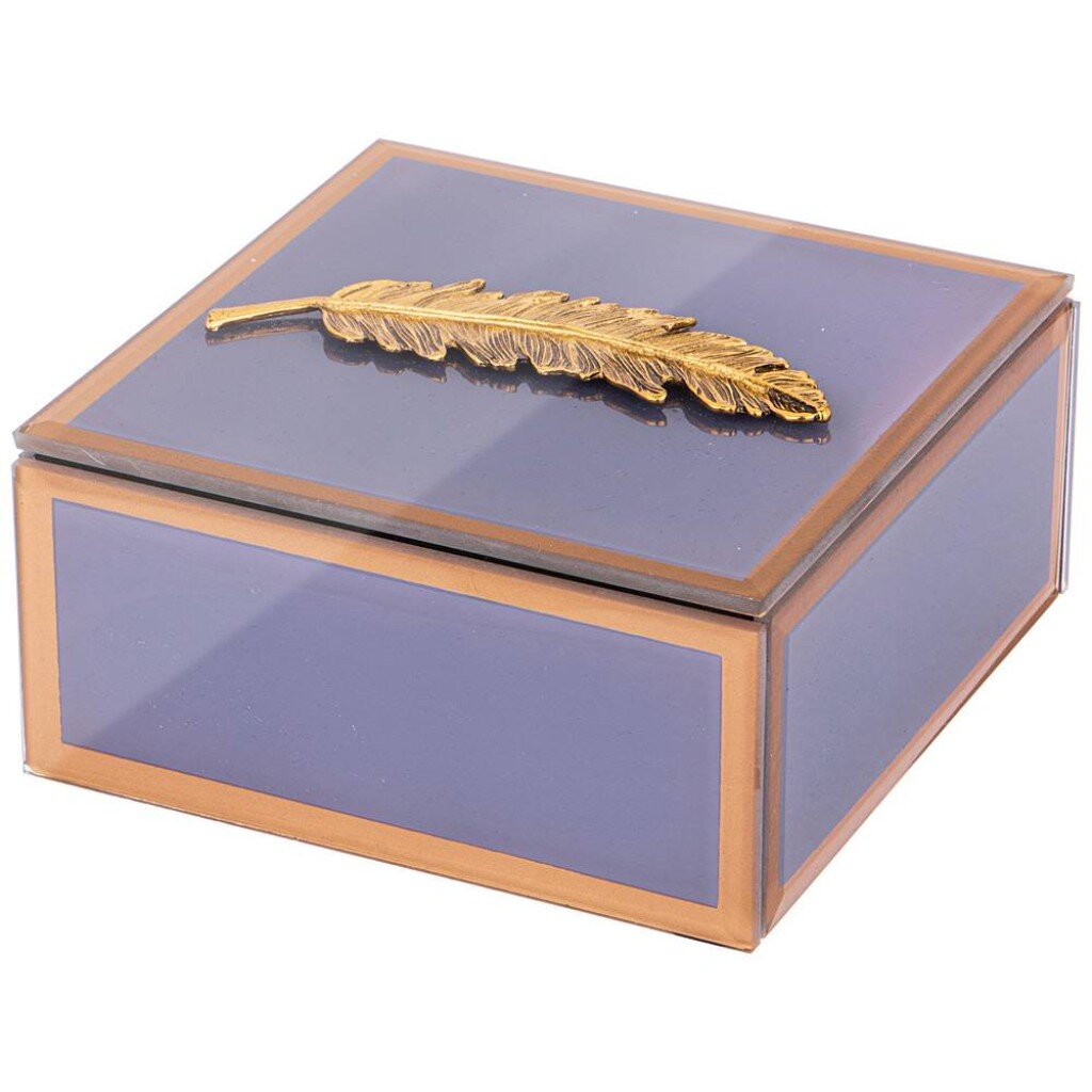 Шкатулка коллекция "pen" цвет:серый 12х12х6 см, 453-166