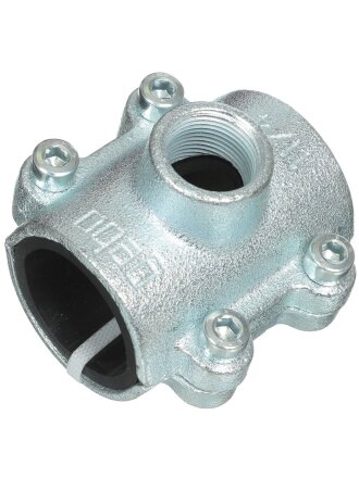 Седелка-врезка 2"х1", чугун, внутренняя резьба, Gebo