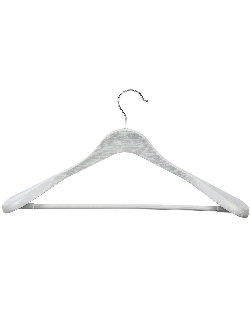 Вешалка-плечики для одежды, 43х20 см, пластик, белая, T2022-440