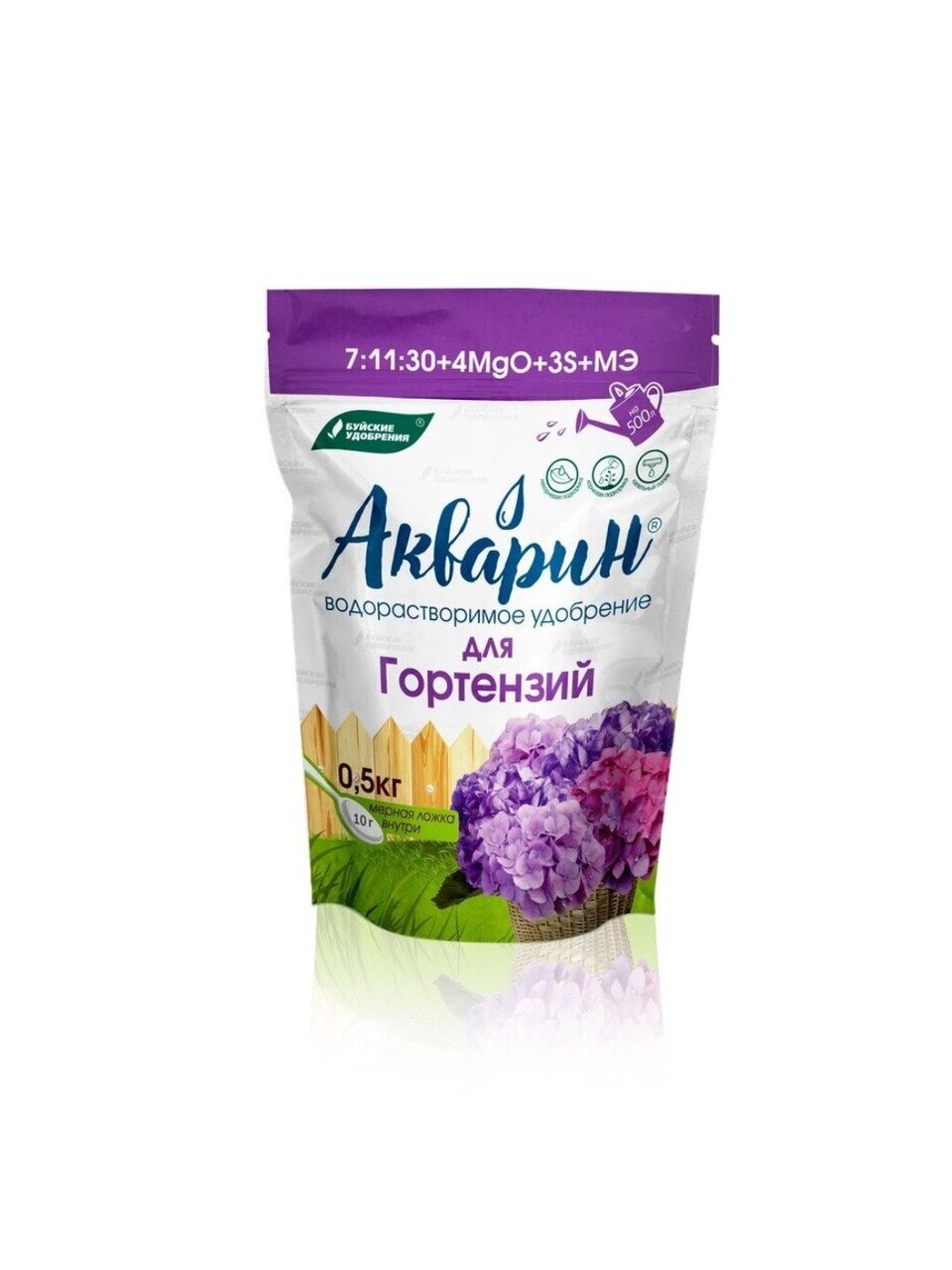 Удобрение Акварин, для гортензий, 500 г, БХЗ