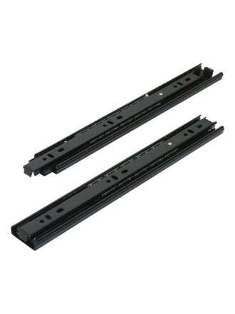 Направляющая шариковая 12", 300х35х0.8 мм, 2 шт, черная, StahlBuro, 16320