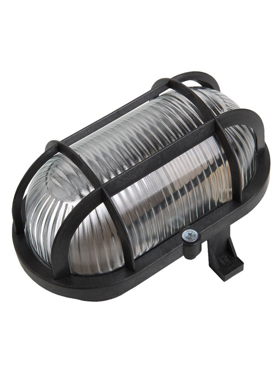 Светильник General Lighting Systems, НБП 02-60-004.03 "ЕВРО", 60 Вт, E27, на 1 лампочку, IP65, 18.6х12.6х11.2 см, с решеткой, черный, 437833