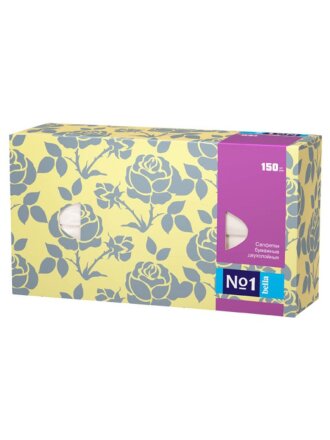 Салфетки бумажные Микс, 150 шт, 2 слоя, в ассортименте, BE-042-U150-028