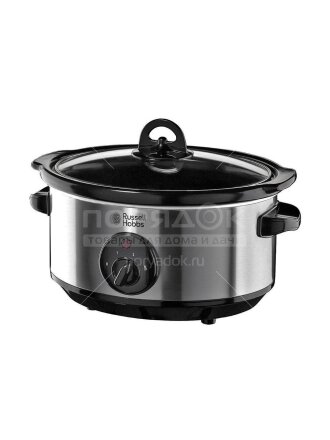 Медленноварка Russell Hobbs, Cook @ Home 19790-56, 3 программы, 3.5 л, 200 Вт, керамическое покрытие чаши