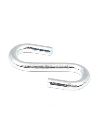Крюк S-образный, белый цинк, 4 мм, 4 шт, 026270