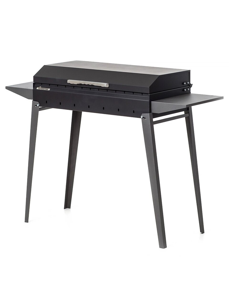 Мангал 860х400х1162 мм, 2 мм, разборный, с крышкой, гриль, Gratar, МКЛ 750К