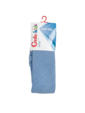 Колготки детские махра, Conte-kids, Sof-Tiki, светлый джинс, р. 80-86, 7С-38СП