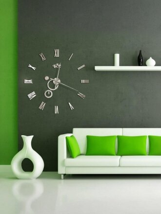 Часы настенные, хром, Ваша Светлость, 3D Механика, 3-00701CR