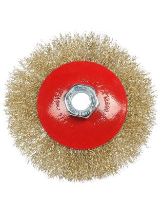 Щетка для УШМ Bartex, 100 мм, тарелка, гайка М14, 991100