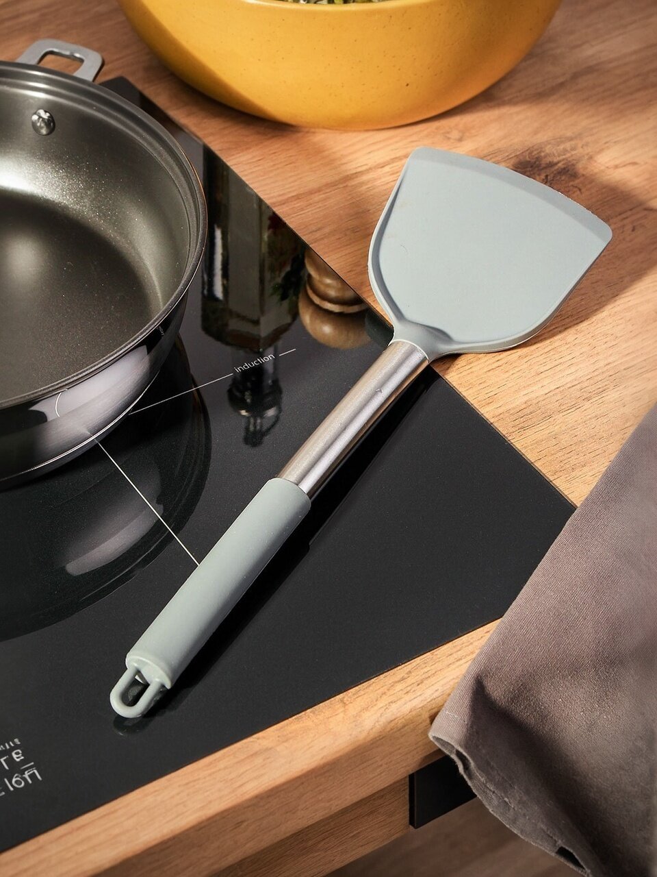 Лопатка кулинарная нейлон, силикон, навеска, Daniks, Style, S-2-DC12-KT678-G13