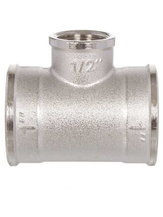 Тройник 1" 1/2, г-г-г, никель, РосТурПласт