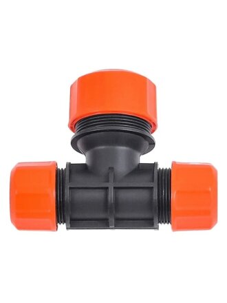 Тройник цанговый 1/2-1/2-3/4", пластик, цанговый, Жук, 4046-00