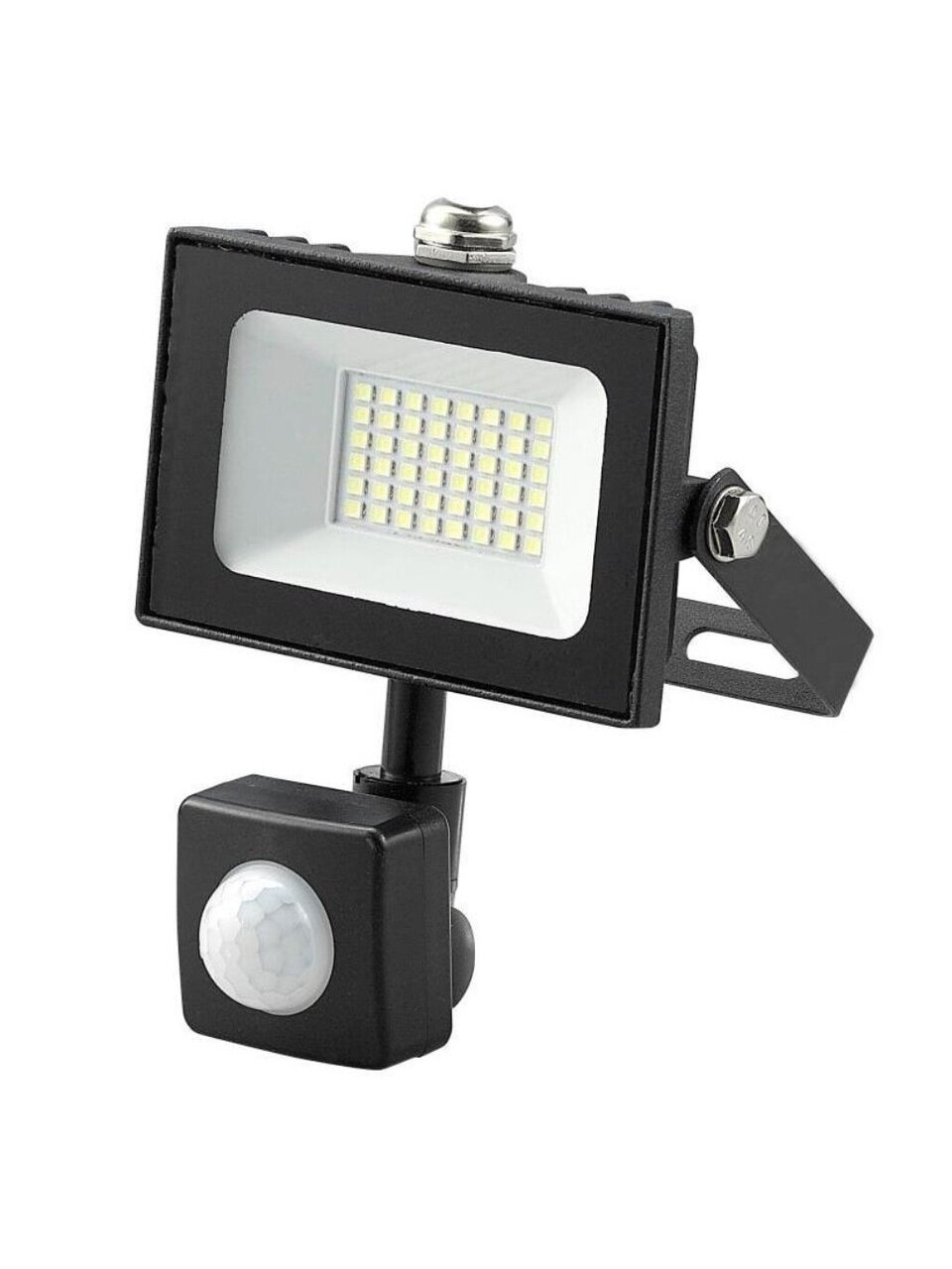 Прожектор светодиодный, General Lighting Systems, 30 Вт, 6500 К, IP65, 2150 Лм, с датчиком движения, черный, 403134
